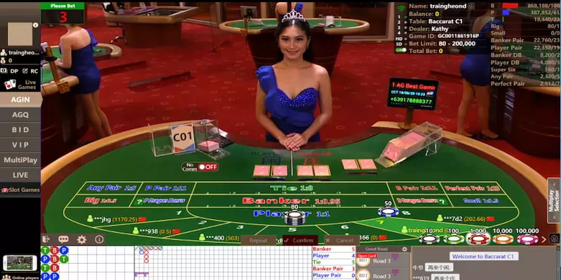 Baccarat là sản phẩm game nổi bật của sảnh WM