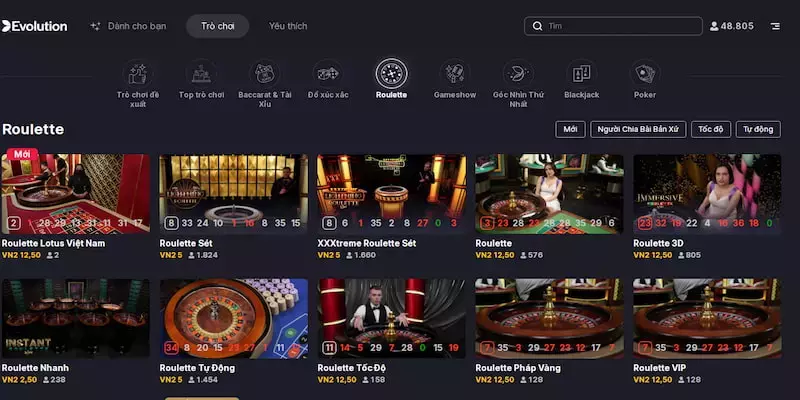 Roulette là trò chơi rất quen thuộc với nhiều game thủ